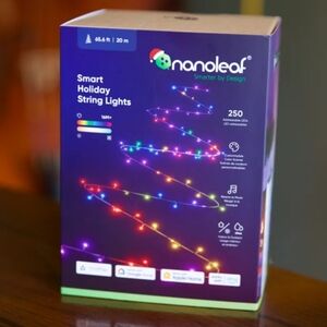 Nanoleaf Smart Holiday String Lights 250 LEDs Party Hone Decor Dorm Ready NWT